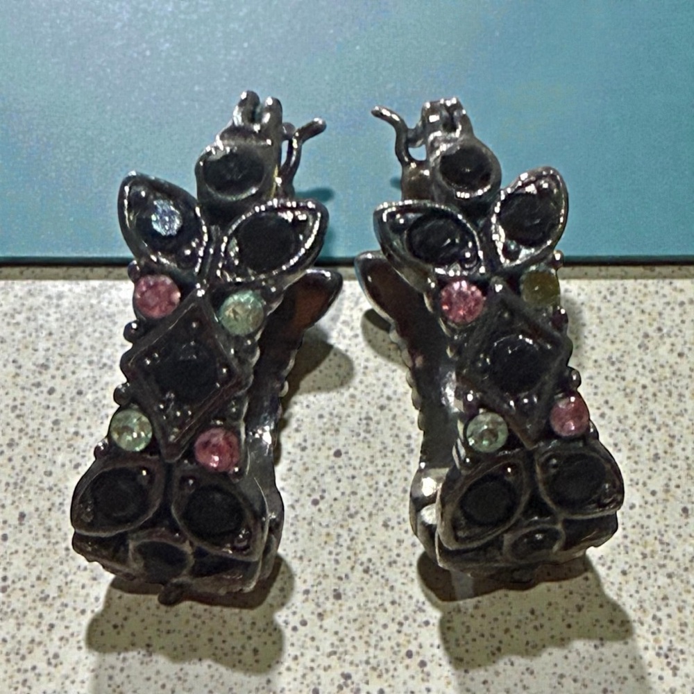 Elegant Multicolor Gemstone Earrings